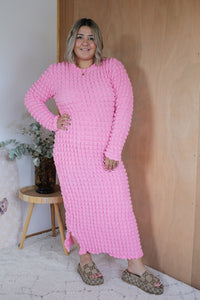 Lauren Dress - Baby Pink Bubble