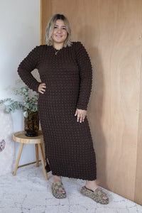 Lauren Dress - Brown Bubble