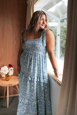 Load image into Gallery viewer, Lucy Dress - Blue Floral
